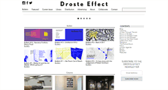 Desktop Screenshot of drosteeffectmag.com